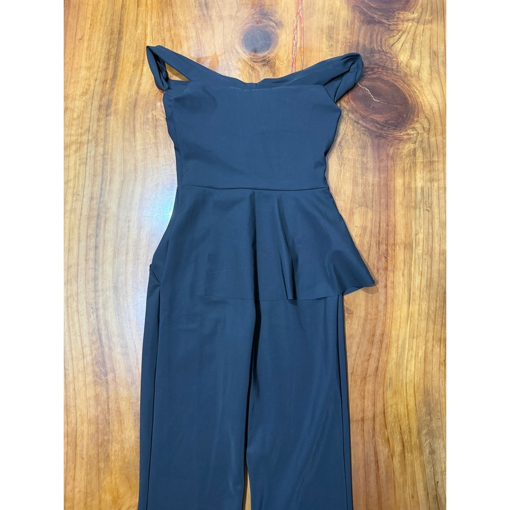 NEW Chiara Boni Women's Turadonna Jumpsuit 6 Wide Leg Career Nylon Stretch RR20 - Picture 6 of 7